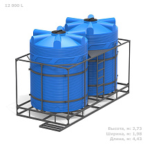 Кассета 12000 л с полным сливом СТАНДАРТ